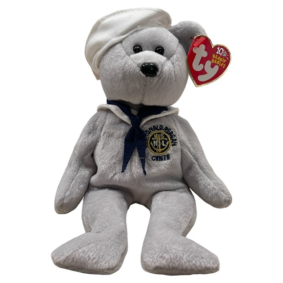 RONNIE 2003 Ty Beanie Baby Sailor Bear! RARE RETIRED - Picture 2 of 7